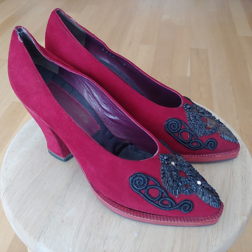 Vintage velvet Jean Paul Gautier heels